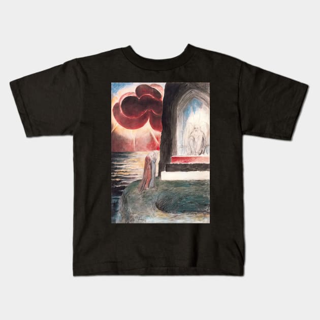 illustration to dante s divine comedy purgatory - William Blake Kids T-Shirt by Kollagio